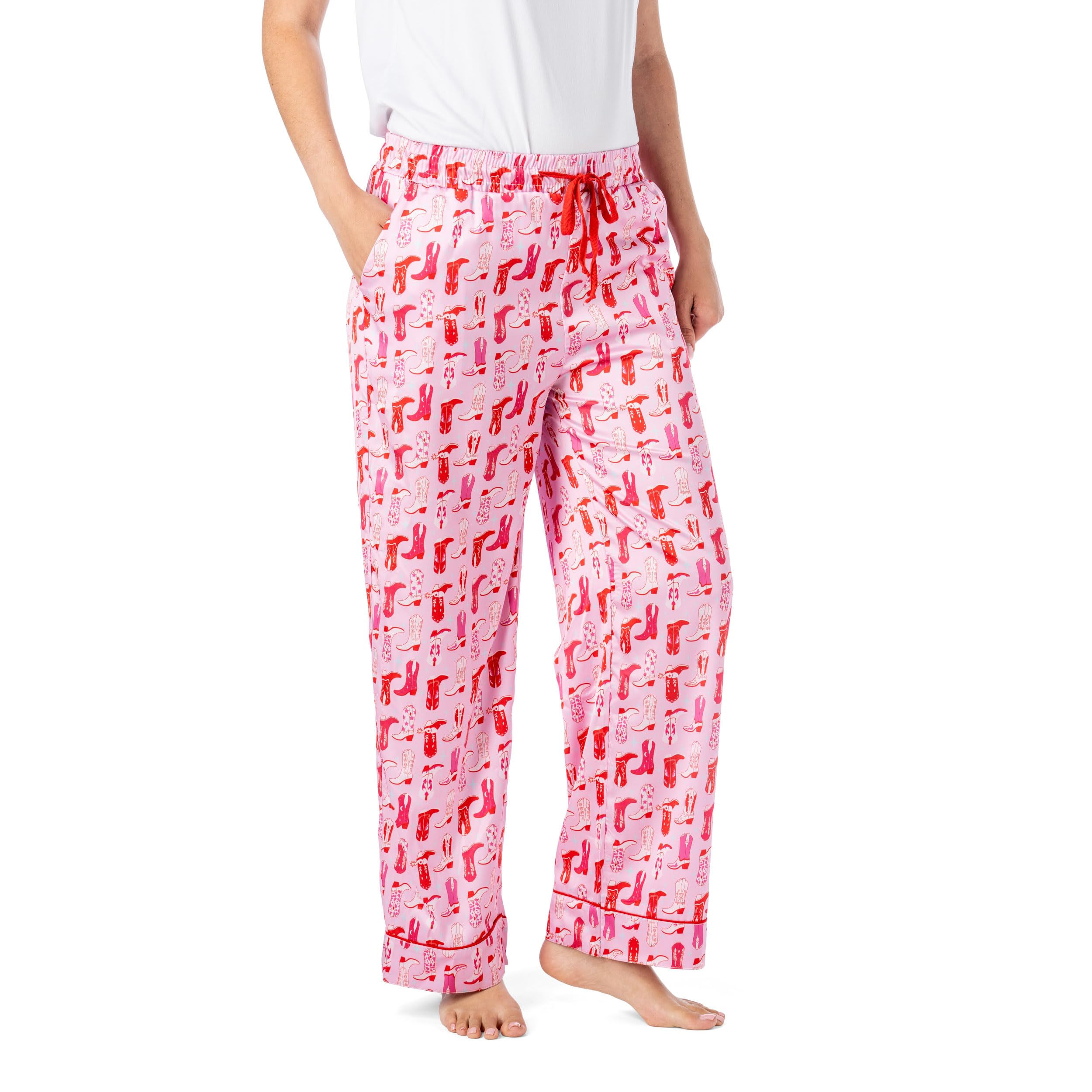 Hello Mello Beauty Sleep Satin Pajama Pants Lounge Pajama Bottoms For Women, Girls
