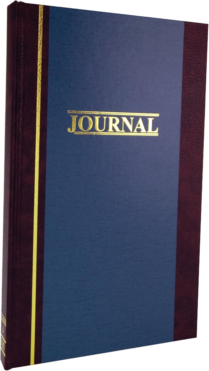 Wilson Jones Account Journal, 11-3/4" x 7-1/4", Ruled, 150 Pages, 33 Lines, 2 Column, S300 (WS300-15JA) : Record Books : Office Products
