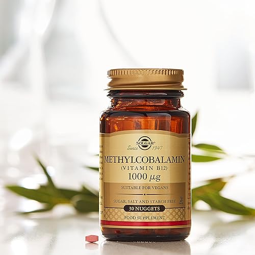 Miniatura 3 de Solgar Metilcobalamina (vitamina B12) 1000 mcg, 30 pepitas - Apoya el metabolismo energético - Forma activa de B12 lista para el cuerpo - Vitamina B