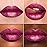 MAKI YIKA 3Pc Metallic Lipstick Long Lasting, Hot Pink Red Brown Glitter Lipsticks, High Shine Lipstick No Smudge No Transfer Liquid Lip Gloss (Hot Pink/Red/Brown)