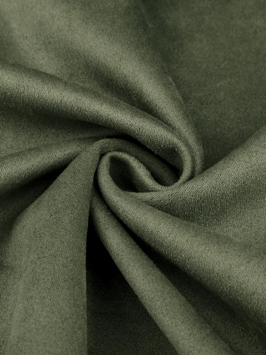 Allegra K Women's Faux Suede Jacket Button Down Collar Cropped Biker Motorcycle Jacket Fall Winter Coat - Image 6