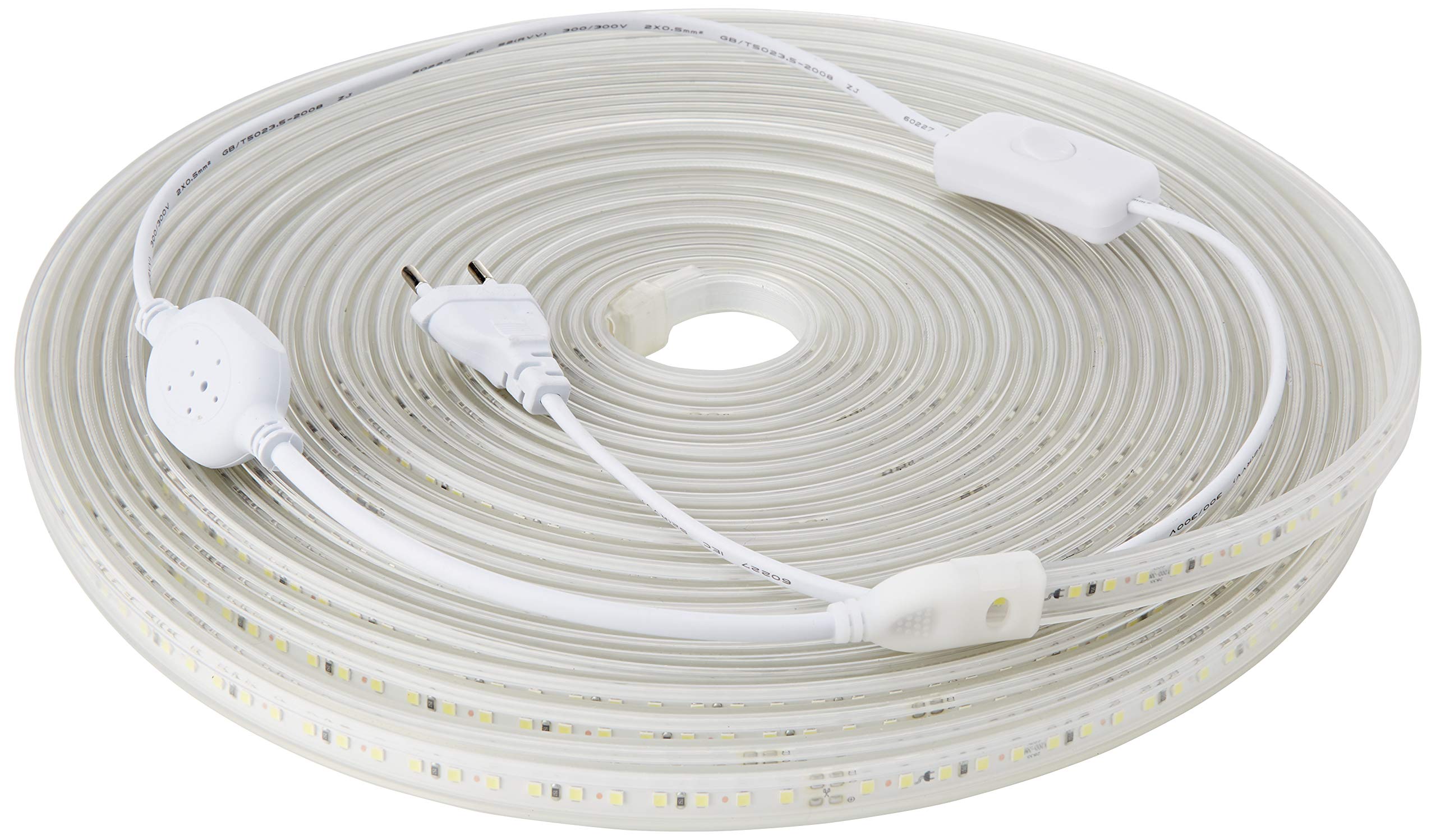 Tira Led de 220v 2835 120 Led/m ALTA LUMINOSIDAD, con INTERRUPTOR. IMPERMEABLE Blanco Frío/Neutro/Cálido Waterproof IP67 strip (Blanco Neutro, 2M) — view 12