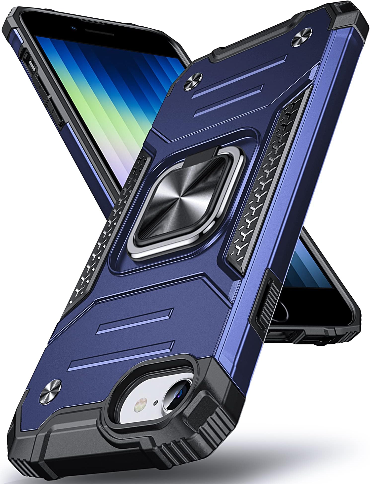 DASFOND Armor Hülle Für IPhone 12/12 Pro – Mit Metallring, Magnet & Militärschutz.