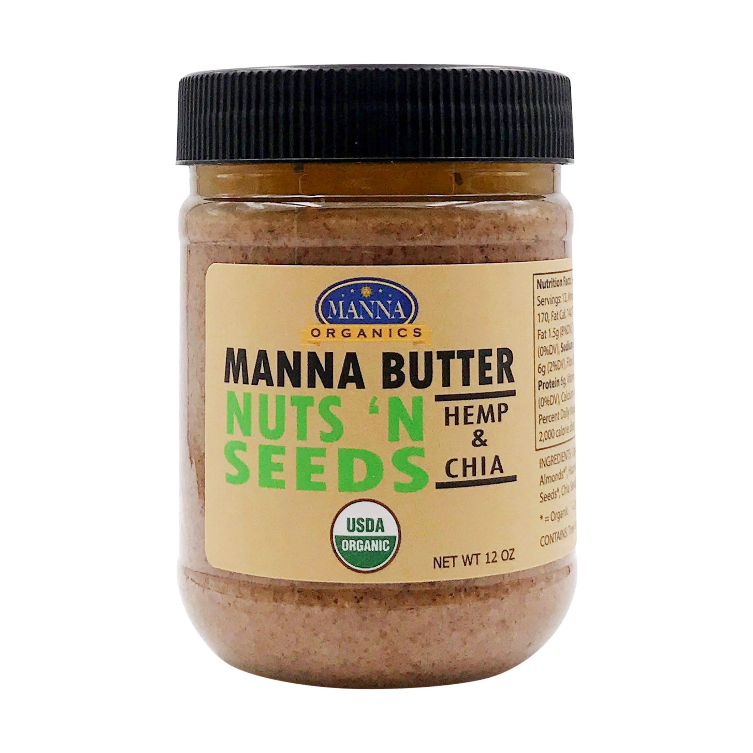 Manna Organics Nuts 'N Seeds Butter, 12 Oz