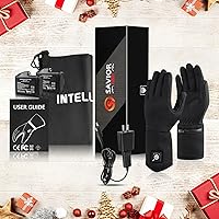 Vista 7 de SAVIOR HEAT Heated Glove Liners for Men Women, Rechargeable Battery Electric Heated Gloves, Winter Warm Glove Liners, Thin Gloves Riding Ski