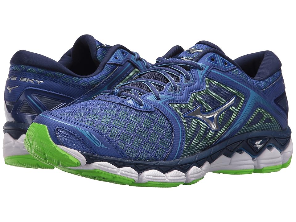 

Mizuno Wave Sky (Surf the Web/Silver Green Gecko) Boys Shoes