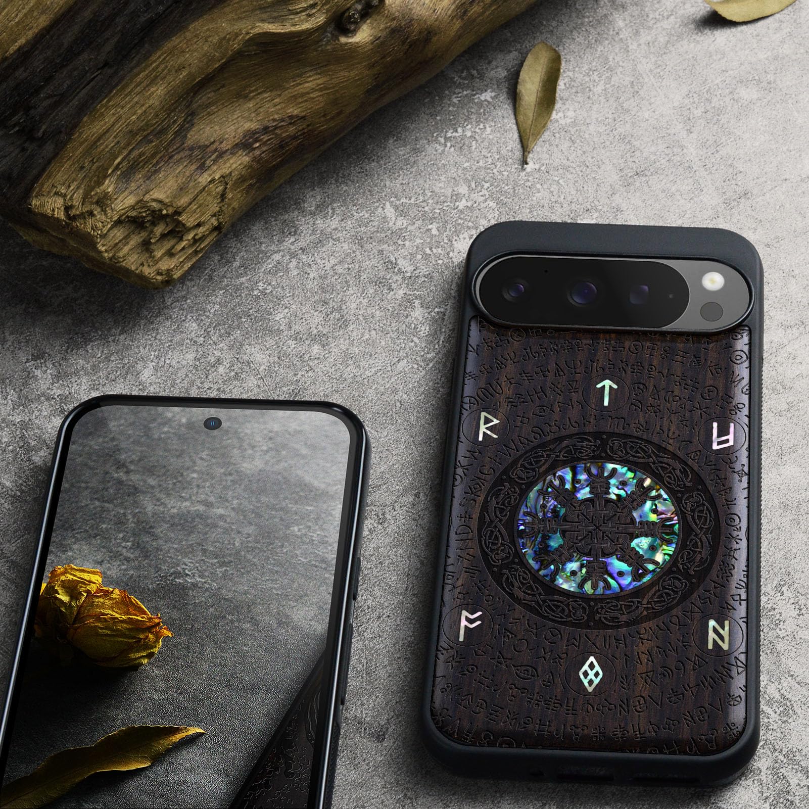 CS] Étui Avec Support Magnétique Hybride Invisible Pour Pixel 9 Pro XL De Google, Bleu Marine