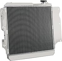 Vista 5 de ALLOYWORKS Radiador de aluminio de 3 filas+ventilador de cubierta+termostato para Jeep Wrangler YJ TJ 2.4-4.2 L4 L6 1987-2006