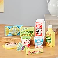 Vista 9 de Melissa & Doug, conjunto de alimentos de nevera, Anaranjado