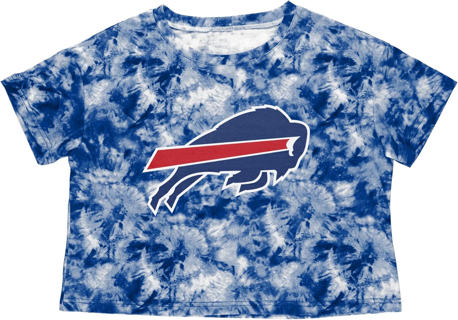 FOCO NFL Womens NFL Team Logo Ladies Fashion Tie-dye Big Logo Crop Top Shirt - Image 3