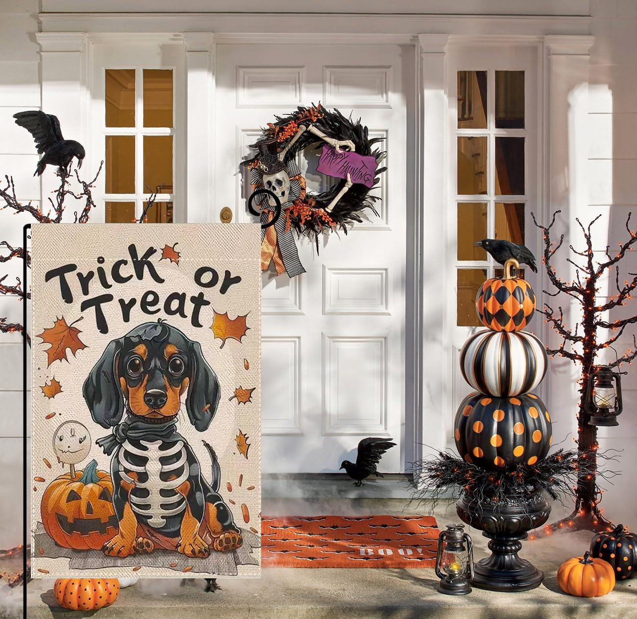 Halloween-Gartenflagge, Geisterhund, 30,5 X 45,7 Cm Produktbild-Vorschau 2