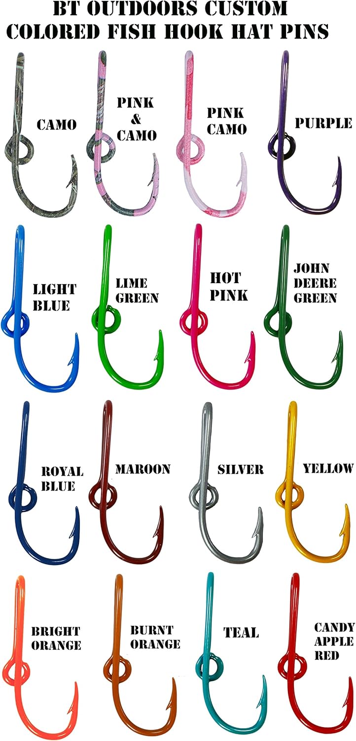 Teal Hat Hook Fish Hook for Hat Money/Tie Clasp