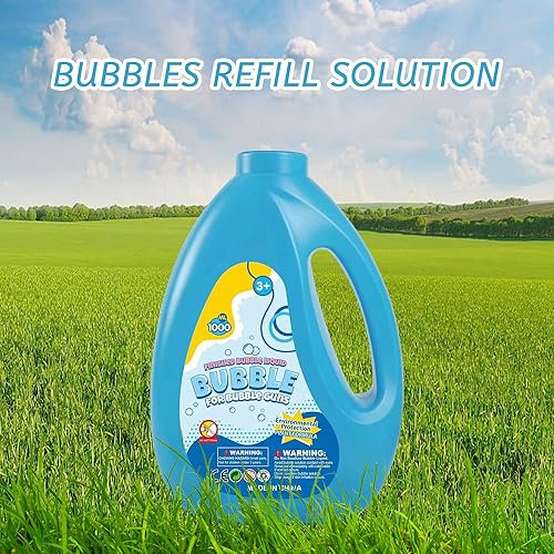Miniatura 2 de Recambio de burbujas de 1 litro33.8 onzas para pistola de burbujas, solución de burbujas