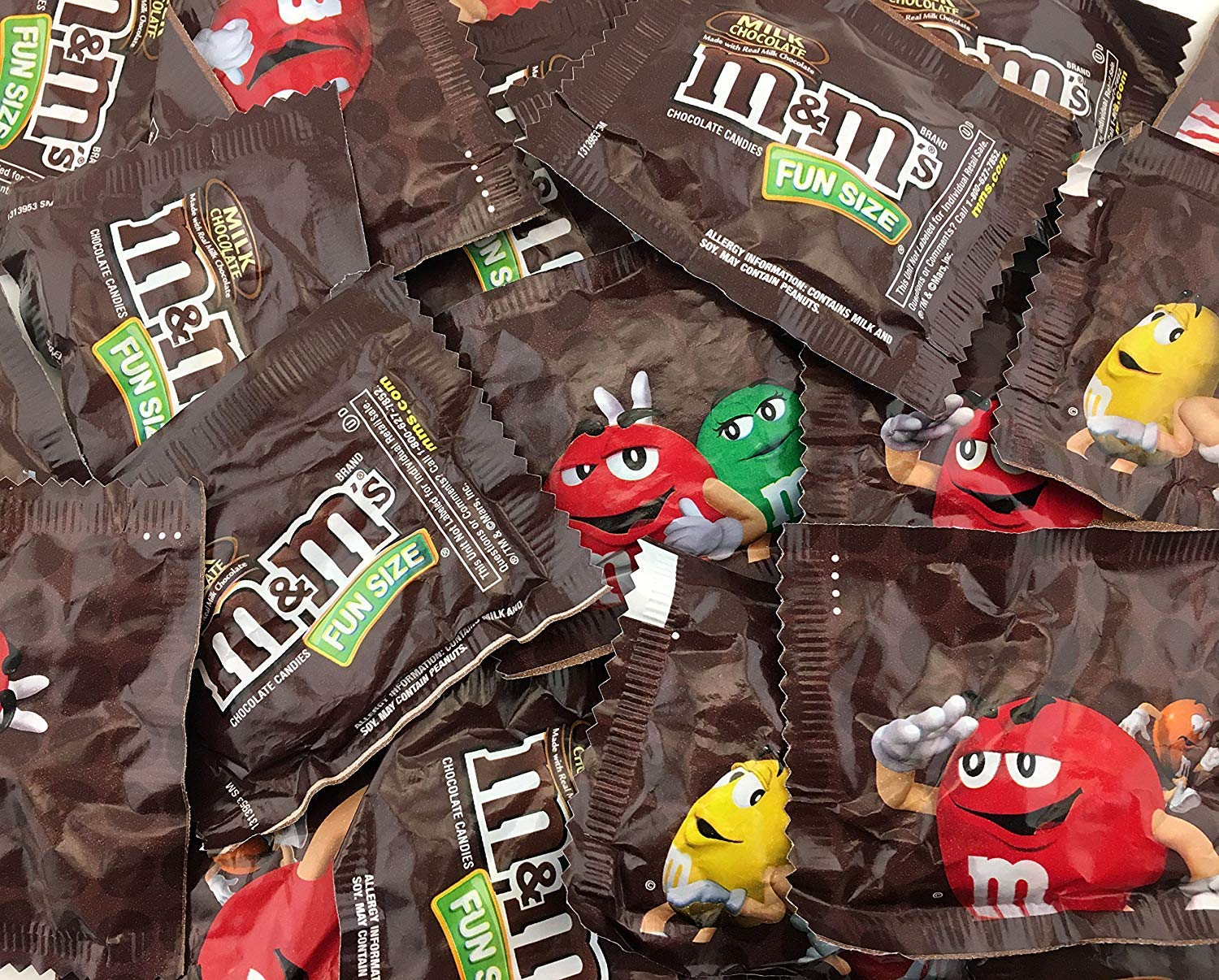 Buy LaetaFood M&M's Milk Chocolate Candy, Fun Size Pouches, Bulk Pack