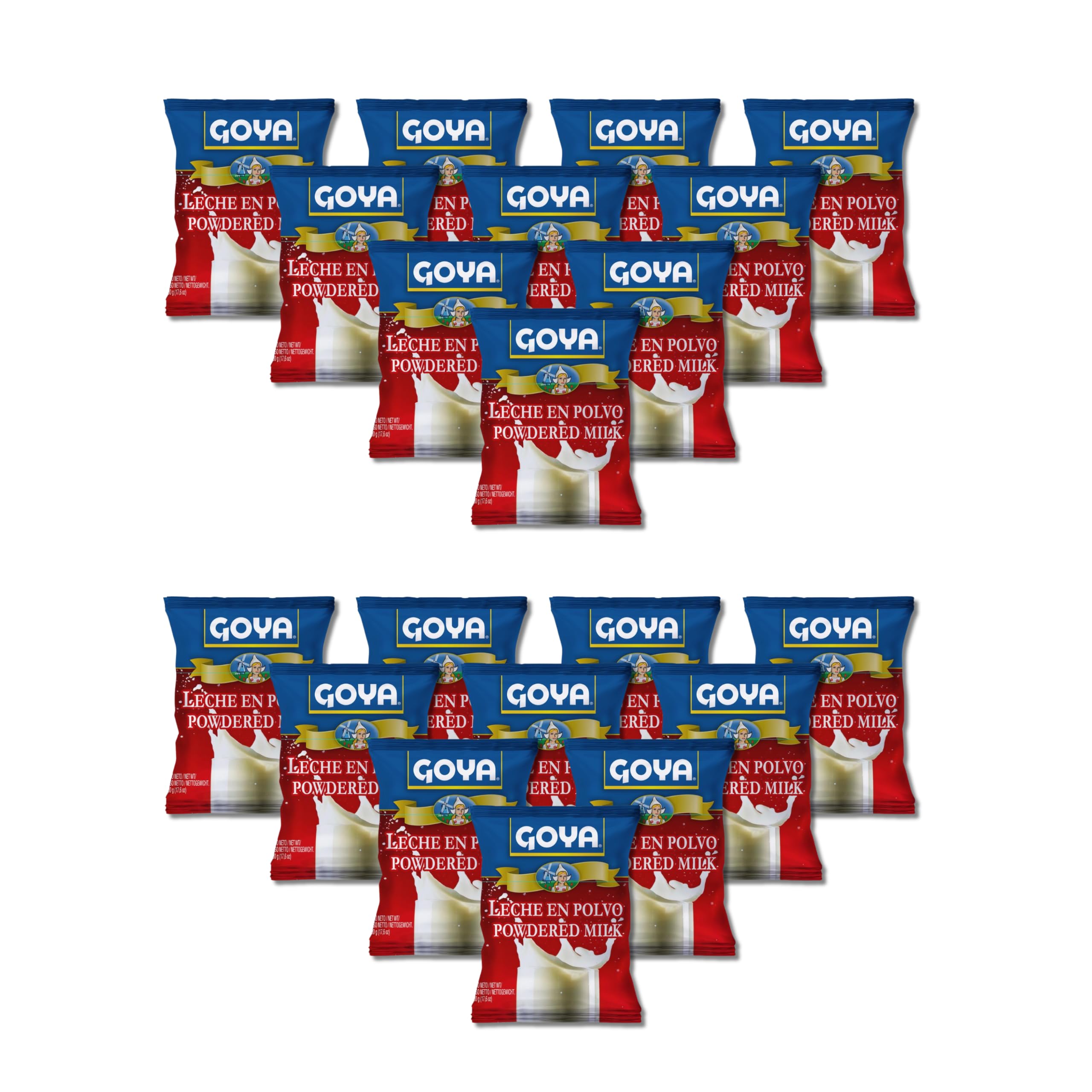 Leche en Polvo Entera - Pack Ahorro 20 x 500g (Total 10kg) - Leche de Origen UE Ideal para Café, Repostería y Desayunos - Formato Familiar de Larga Duración - NEXU