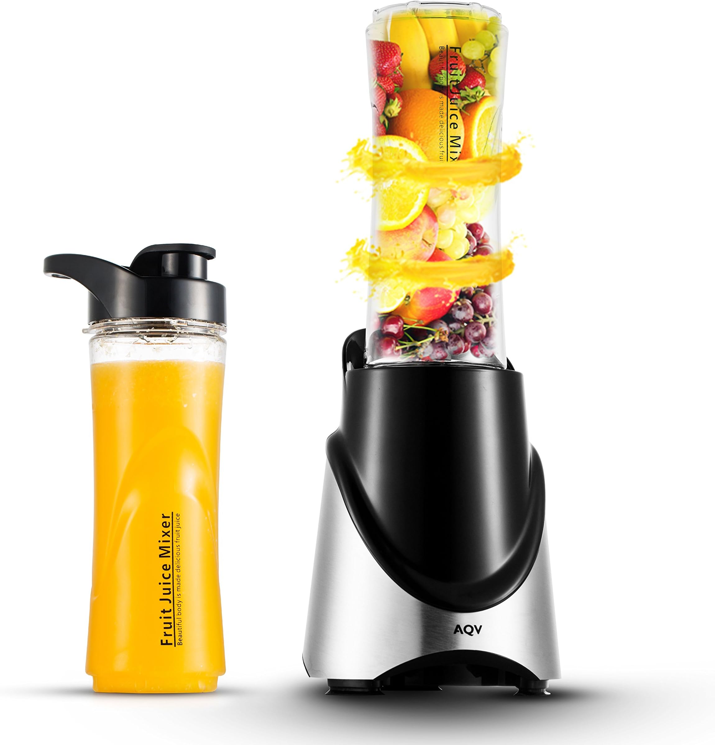 Blender, Mini Blenders Portable Blender With Travel Cup 300W Smoothie Maker With Stainless Steel 4 Action Blades Certisfied with ROhs/CE
