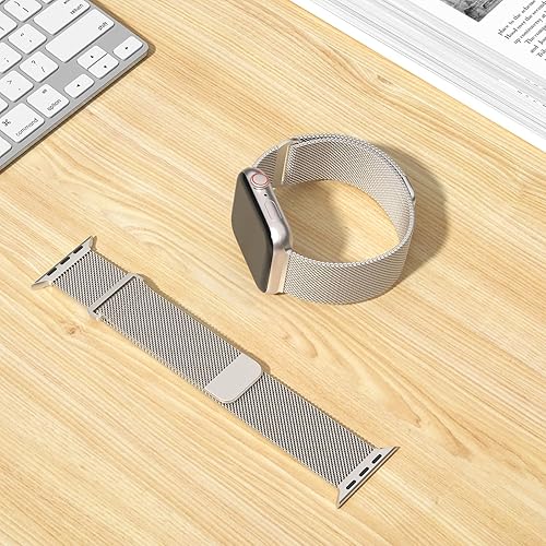 Miniatura 3 de TRA Correa de metal de acero inoxidable compatible con Apple Watch de 1.496 in 1.654 in 1.575 in 1.732 in 1.614 in 1.772 in 1.811 in 1.929 in,