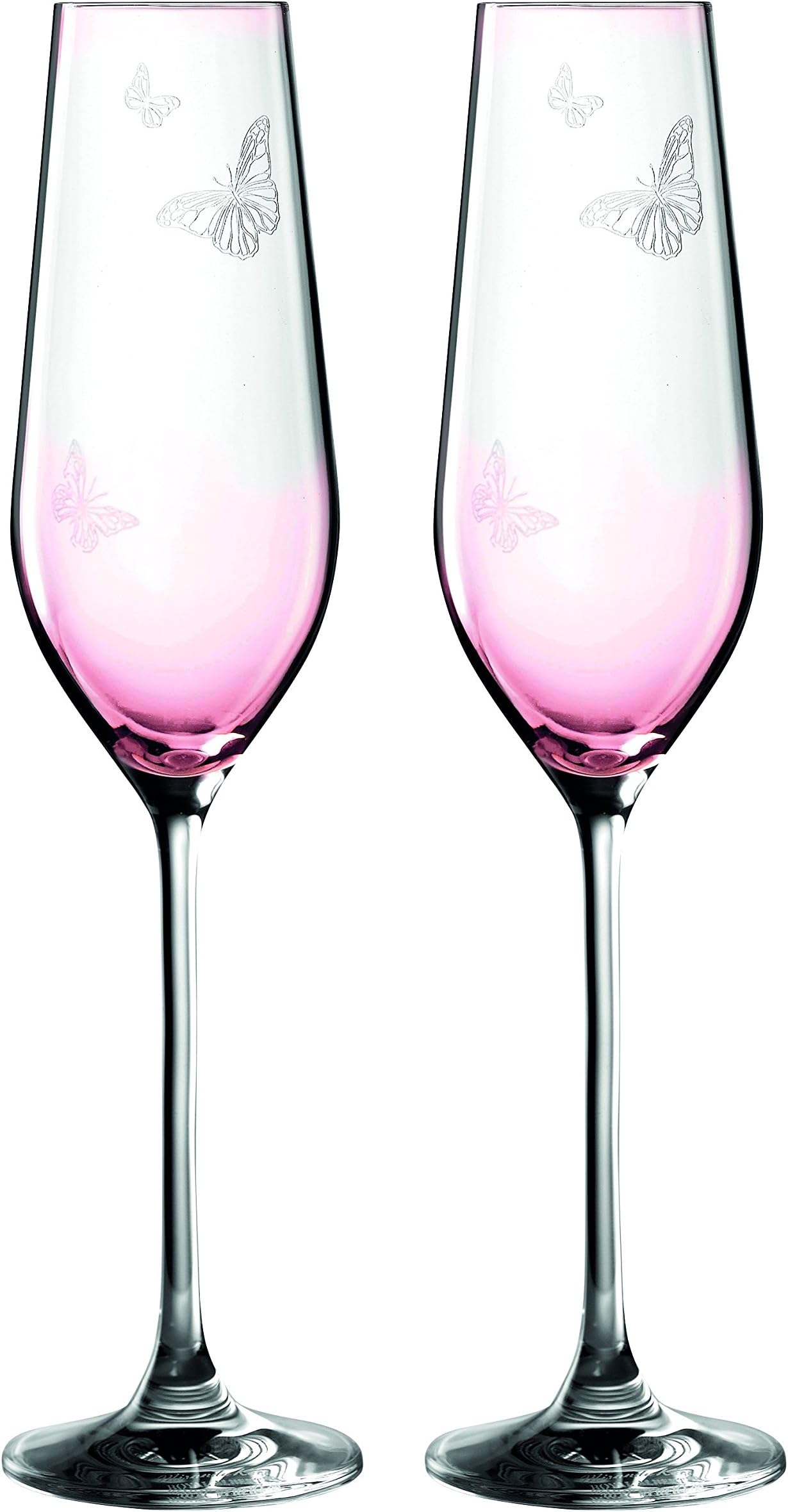 Miranda Kerr Flute (Set of 2), 7.8 oz, Pink