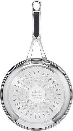 Miniatura 3 de Tefal Jamie Oliver Cook's Classics E3060434 - Sartén de acero inoxidable, 9.4 in, revestimiento antiadherente, indicador de calor, 100% seguro,