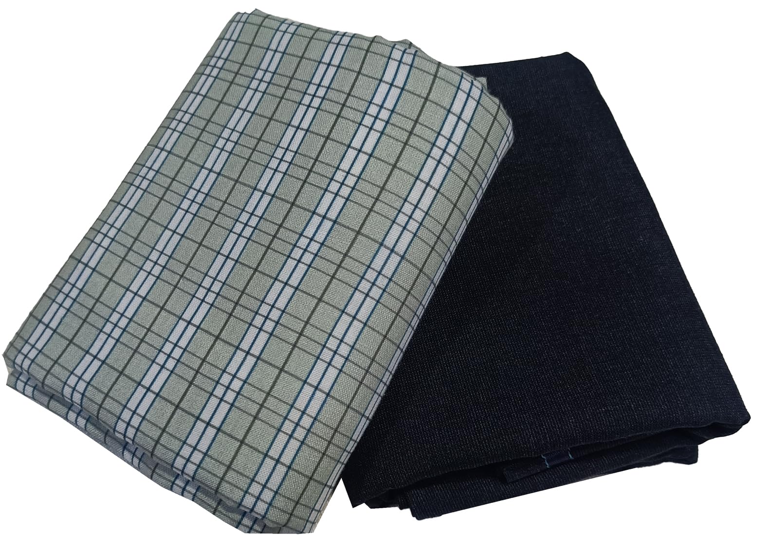 Men's Checked Shirt and Trouser Unstitched Fabric Set -Gift Pack (Multicolour_Free Size) 30001-image-16