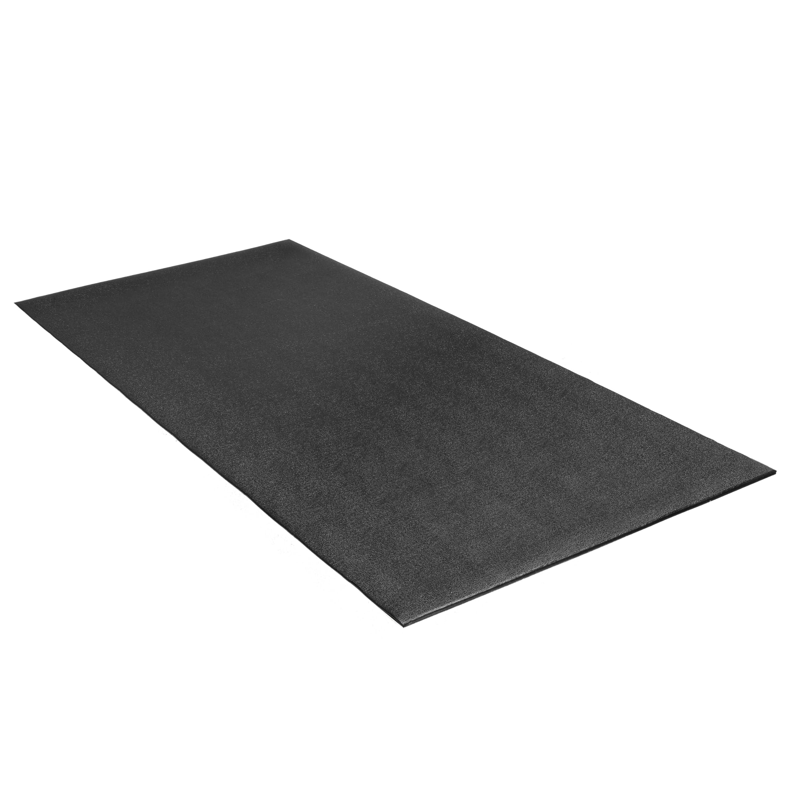 Cap Exercise Equipment Mat for Treadmill Fitness Equipment Mat Home Gym Floor Protection Black Pebble Design Multiple Sizes