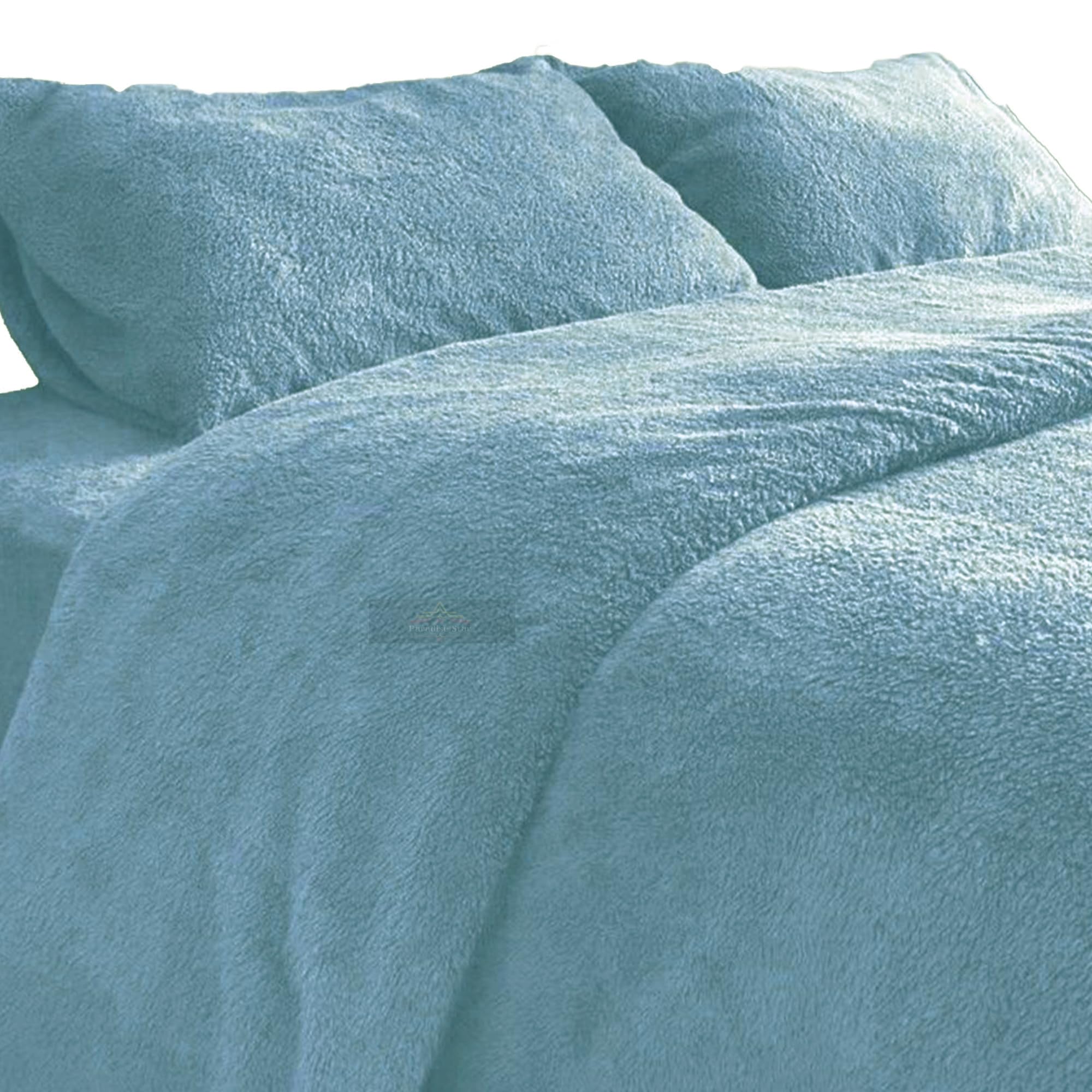 Juego De Ropa De Cama De Forro Polar - Funda Edredón Y Fundas Almohada, Color Lila, 200x200cm