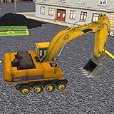 City Construction JCB Excavator- Heavy Vehicle Driving