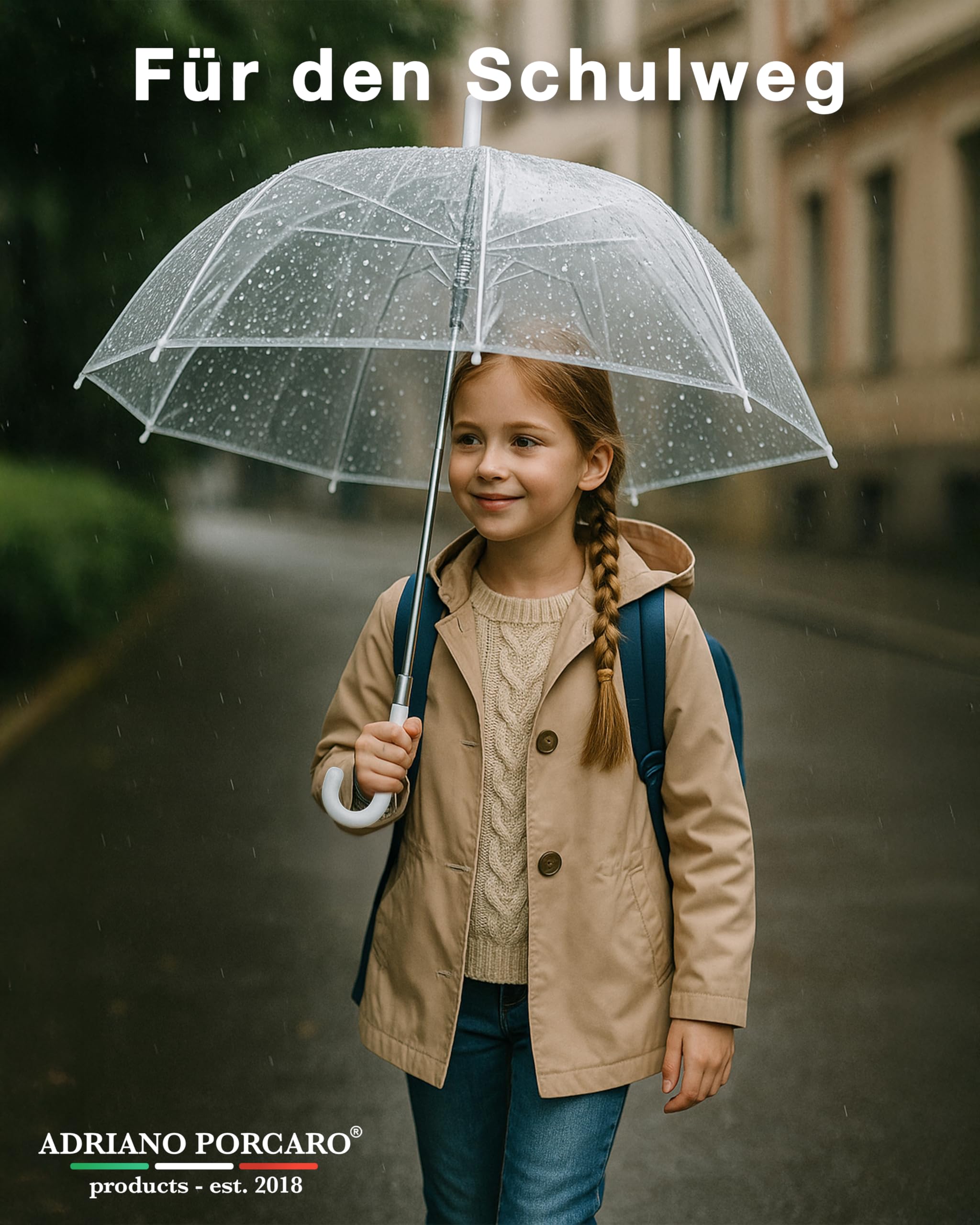 Parasol przezroczysty dla dwojga, duży, przezroczysty parasol idealny na wesele i sesję zdjęciową, dla pary młodej, dla kobiet i mężczyzn, dziewcząt, 12 x przezroczysty – 90 cm