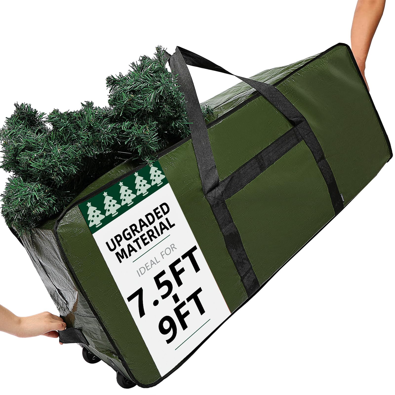 HOMEST Christmas Tree Storage Bag, Fits for 7.5-9 ft Xmas Artificials