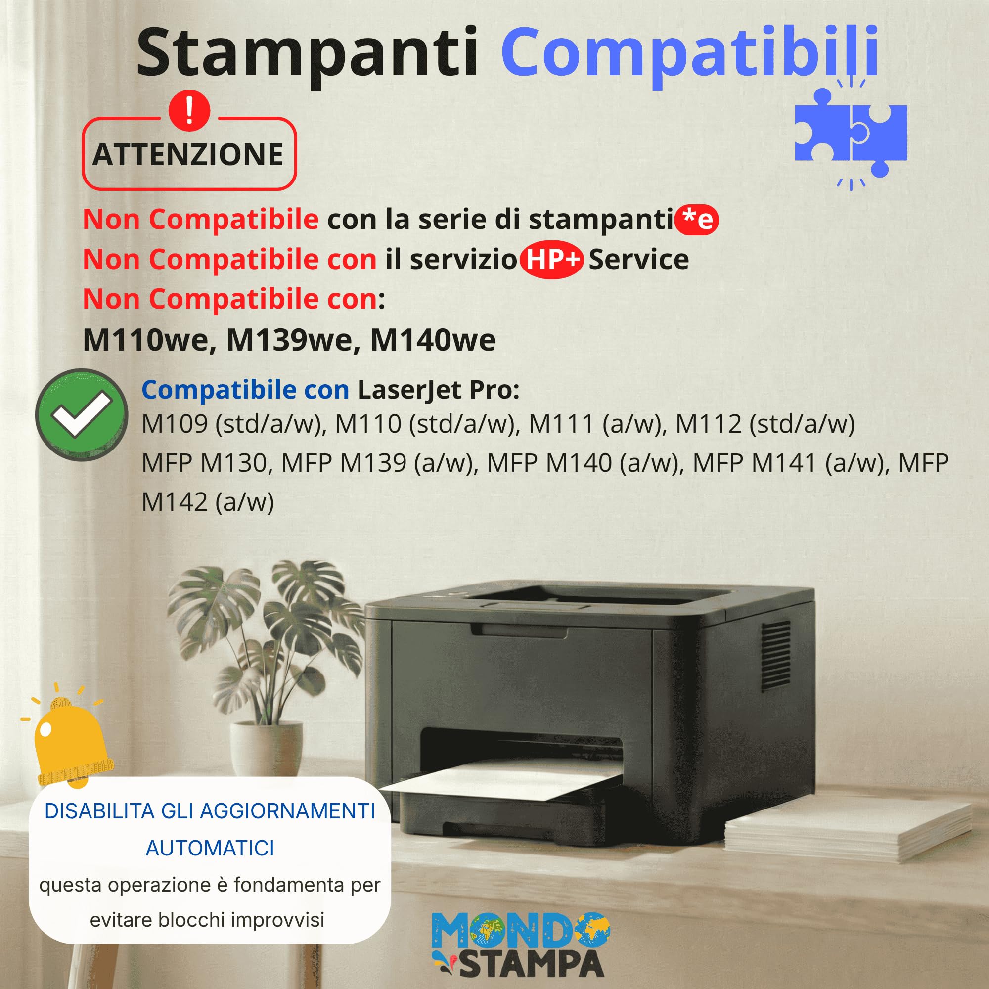 W1420A CON CHIP (950 pagine) Compatibile Toner Sostituzione per HP 142A per Laserjet M140W, M110W,m1410W IL TONER E' UTILIZZABILE SOLO PER LE STAMPANTI ELENCATE IN DESCRIZIONE PRODOTTO