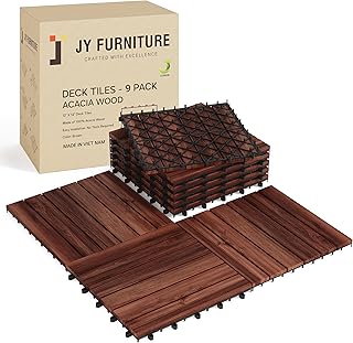 9 PCS Interlocking Deck Tiles 12