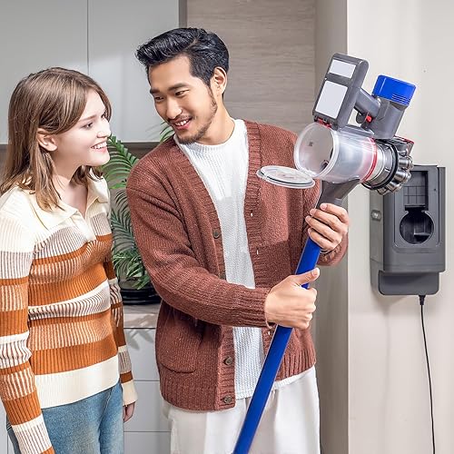 Miniatura 8 de DAYOO Estación de autovaciado para aspiradora Dyson V8, colector de polvo que evita el polvo, recolección de basura manos libres con succión de