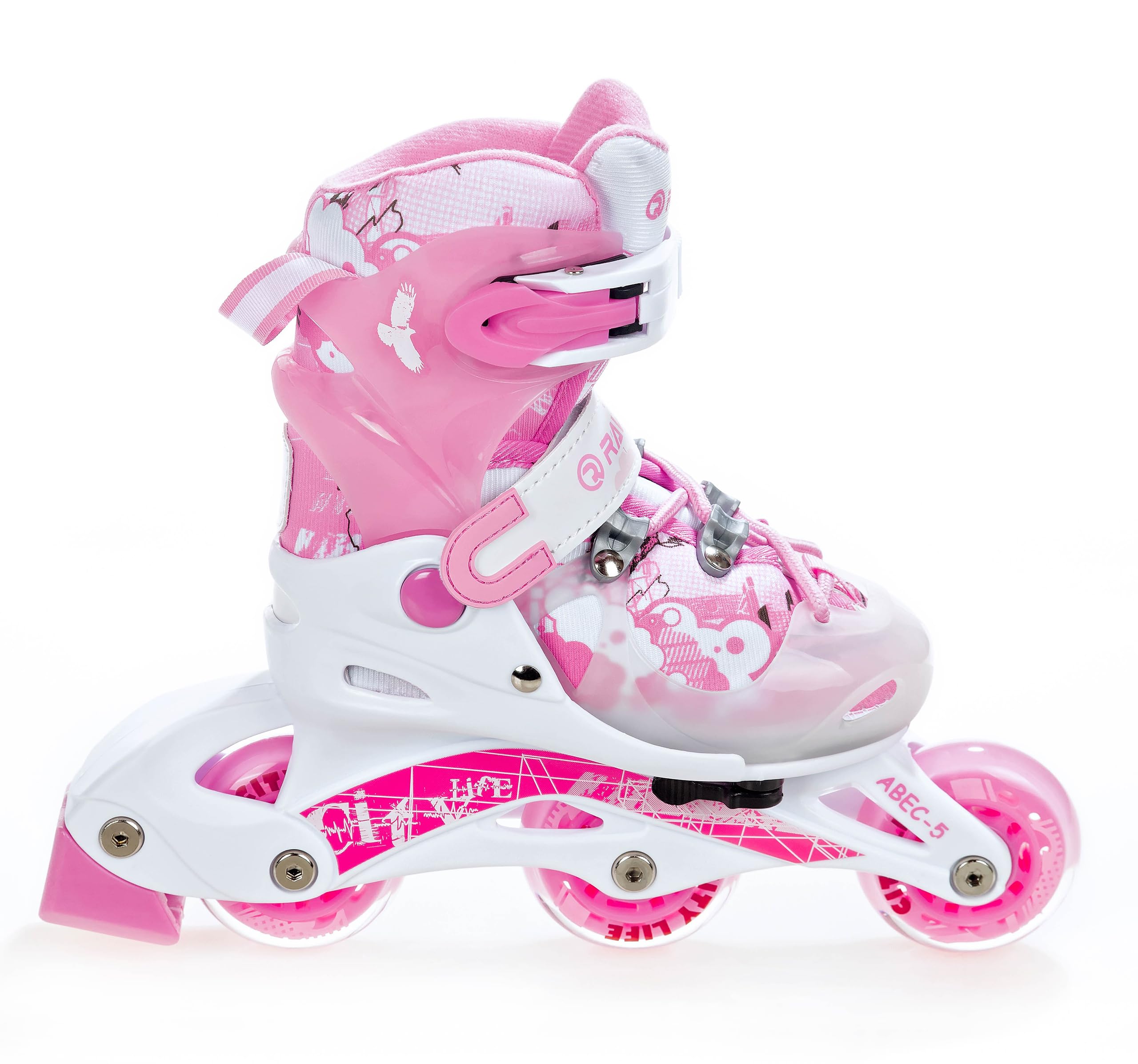 Raven Princess 3in1 Inline Skates Triskates Rollschuhe Inliner für Kinder Mädchen verstellbar