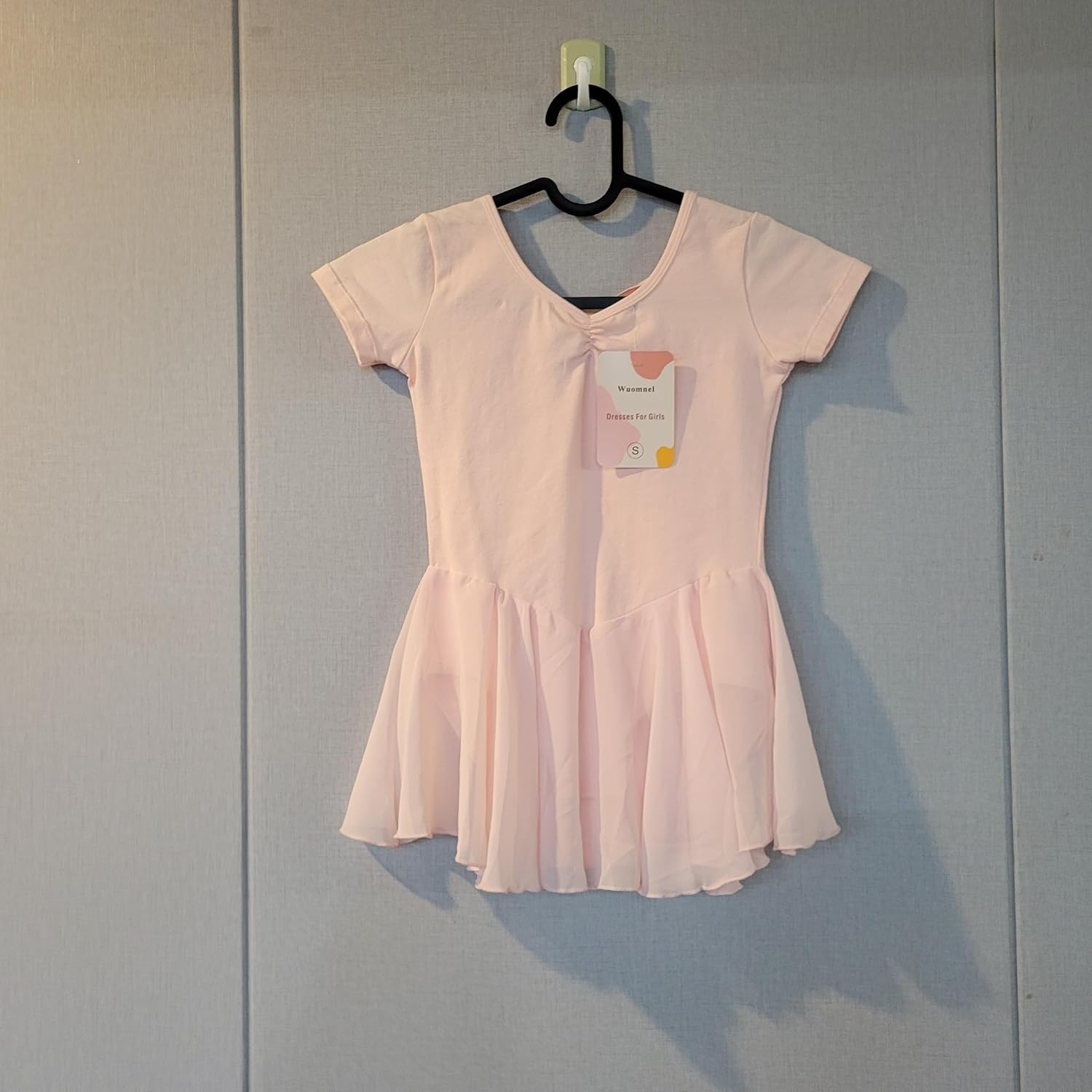 Wuomnel Dresses for girls Girls' Pink Pure Cotton Dress: Soft, Comfortable, and Charming Children's Wear