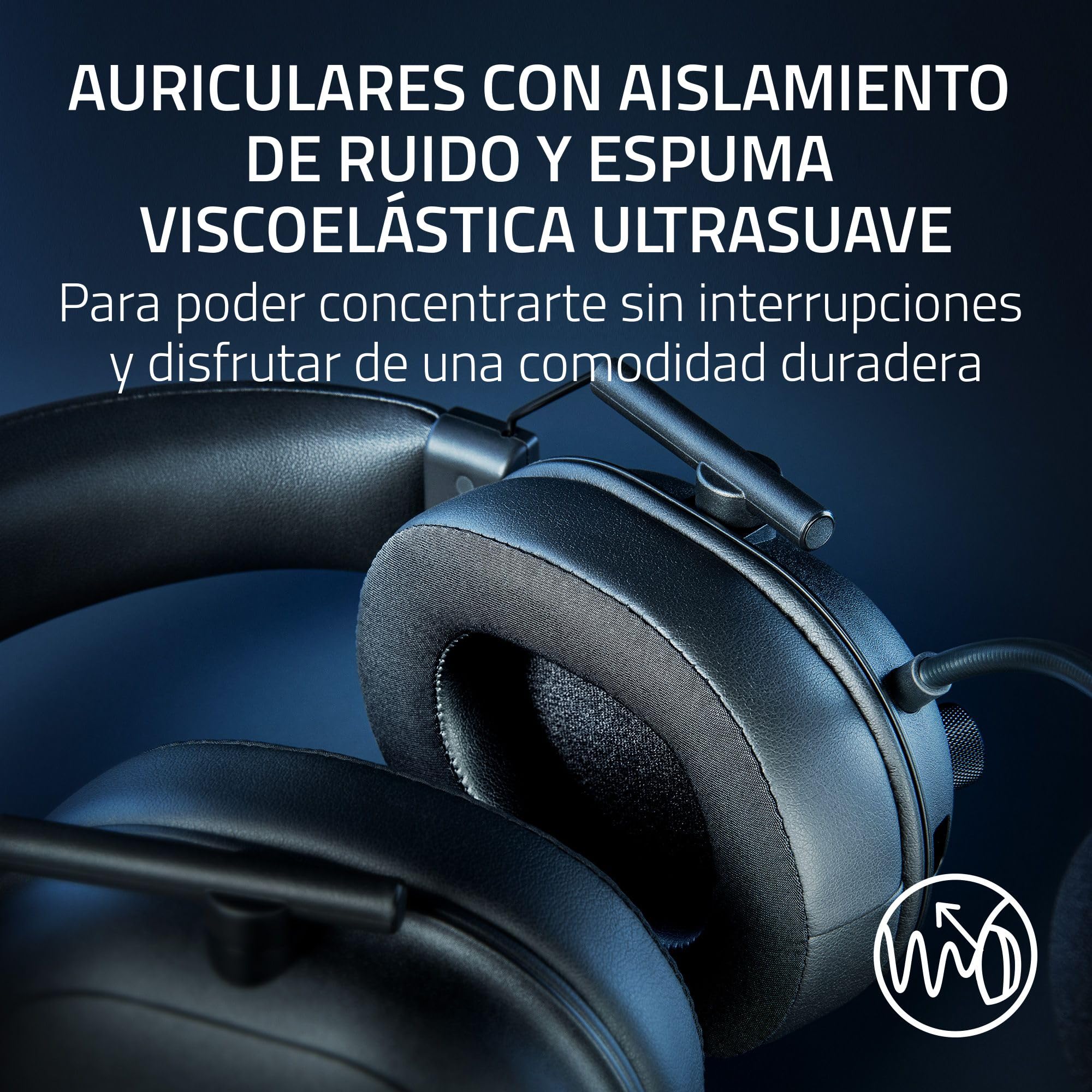 Razer BlackShark V2 HyperSpeed para PC - Auriculares para esports inalámbricos y ligeros (280 g, Micrófono HyperClear, Diafra - 5