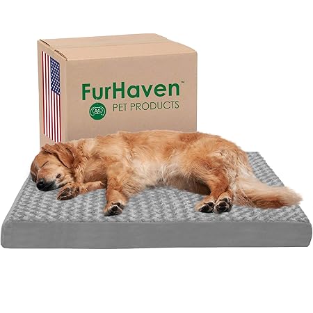 Furhaven Orthopedic, Cooling Gel, and Memory Foam Pet Beds for Small, Medium, and Large Dogs and Cats - Traditional Dog Bed Mattress and More