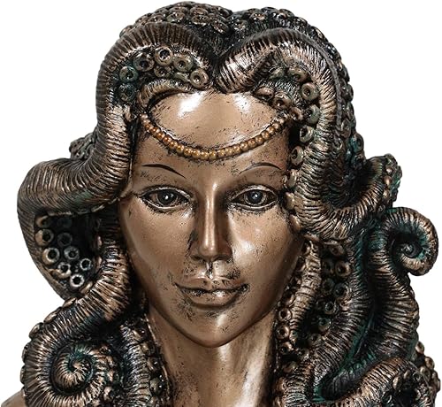 Miniatura 4 de Ebros Sea Witch Seductora Diosa Cecaelia Kraken pulpo tentáculos mujer busto estatua 8.25 pulgadas de alto fantasía mitos y leyendas figura