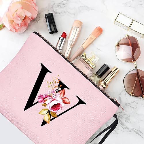 Vista 185 de Vavabox A-Z - Bolsa de maquillaje personalizada, regalos de cumpleaños para mujeres y madres, regalos para mejores amigas, bolsa de cosméticos