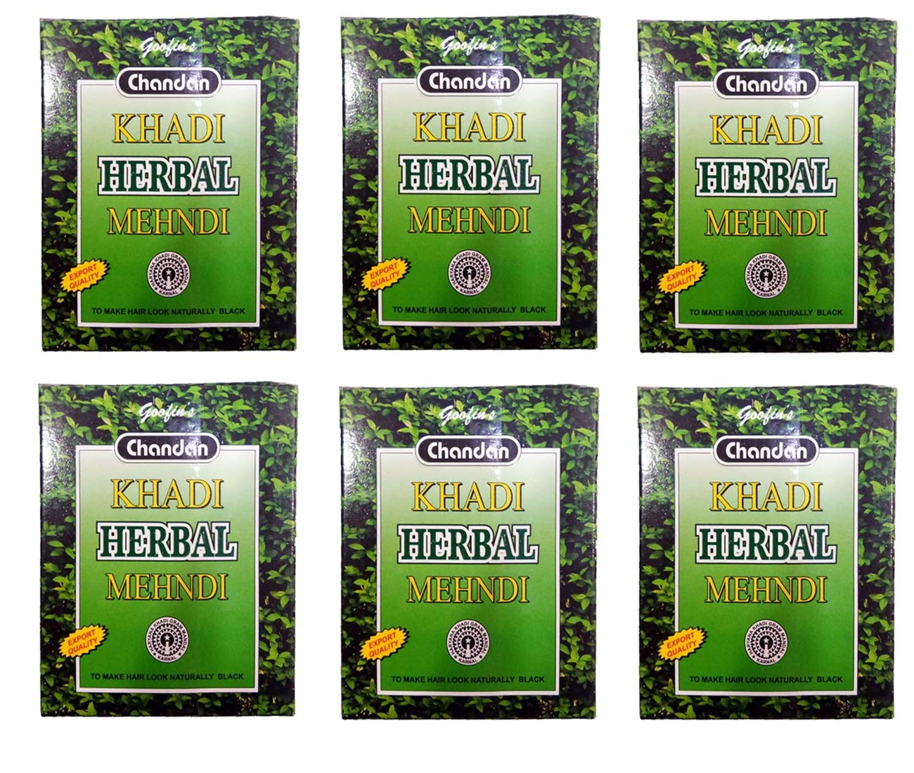 khadi pure gramodyog Goofin's khadi Herbal Mehndi - Pack of 6 (480g, Black)-picture-24