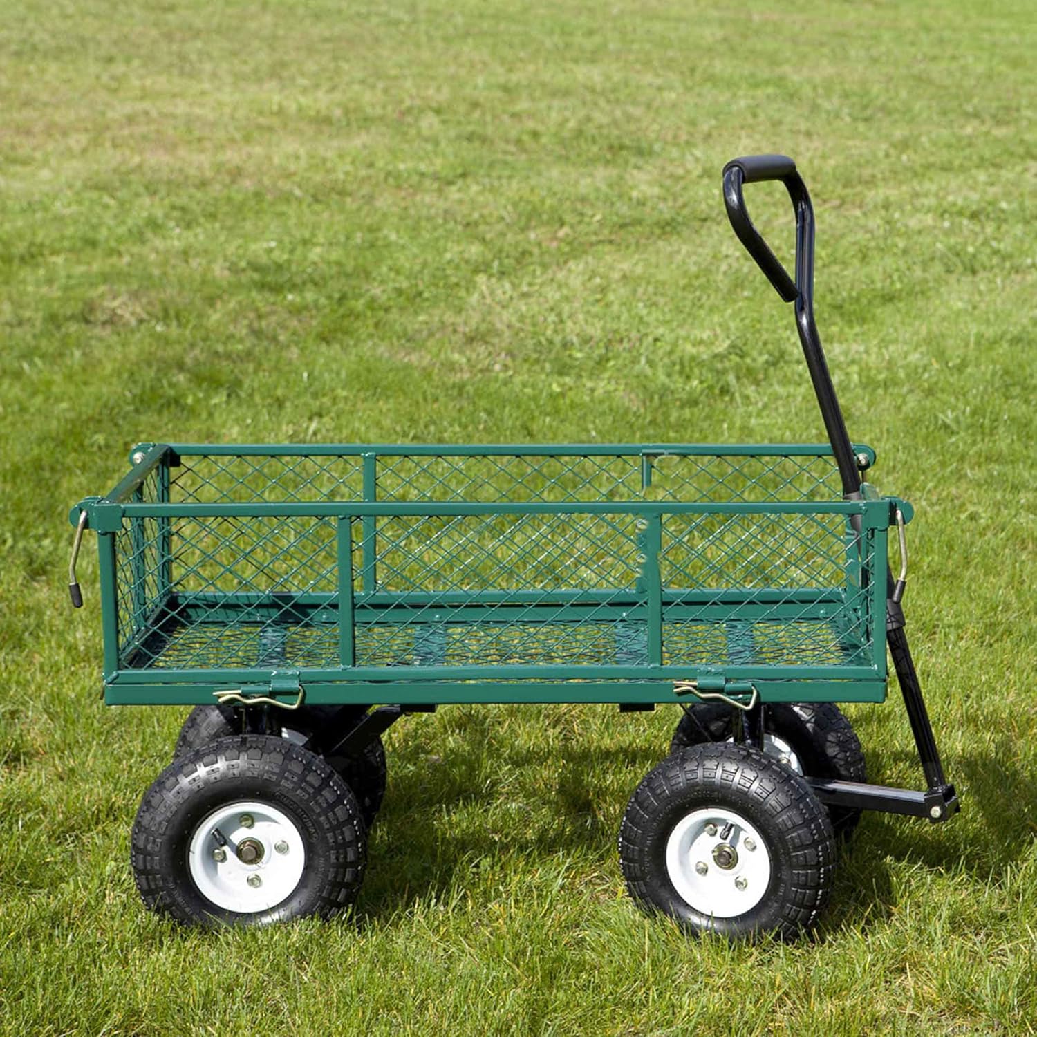 (2Pack) 4.10/3.50-4” Tires and Wheels for Cart, 10”Replacement Pneumatic Tire, 5/8" Axle Bore Hole, 1 3/4" Offset Hub and Double Sealed Bearings for Hand Trucks and Gorilla Carts : Automotive