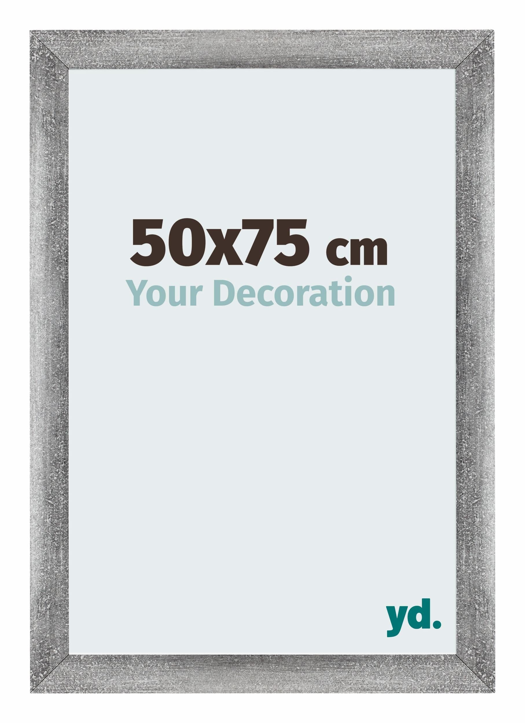 Your Decoration - Picture Frame 50x75 cm - Gray Swept - Decorative Wall Frame in MDF with Antireflection - Frame 50x75 - Mura
