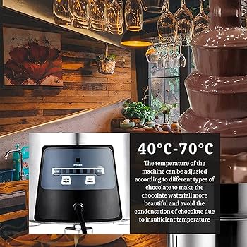 チョコレートファウンテン ステンレススチール製 Amazon.co.jp : 4段の業務用チョコレートファウンテン