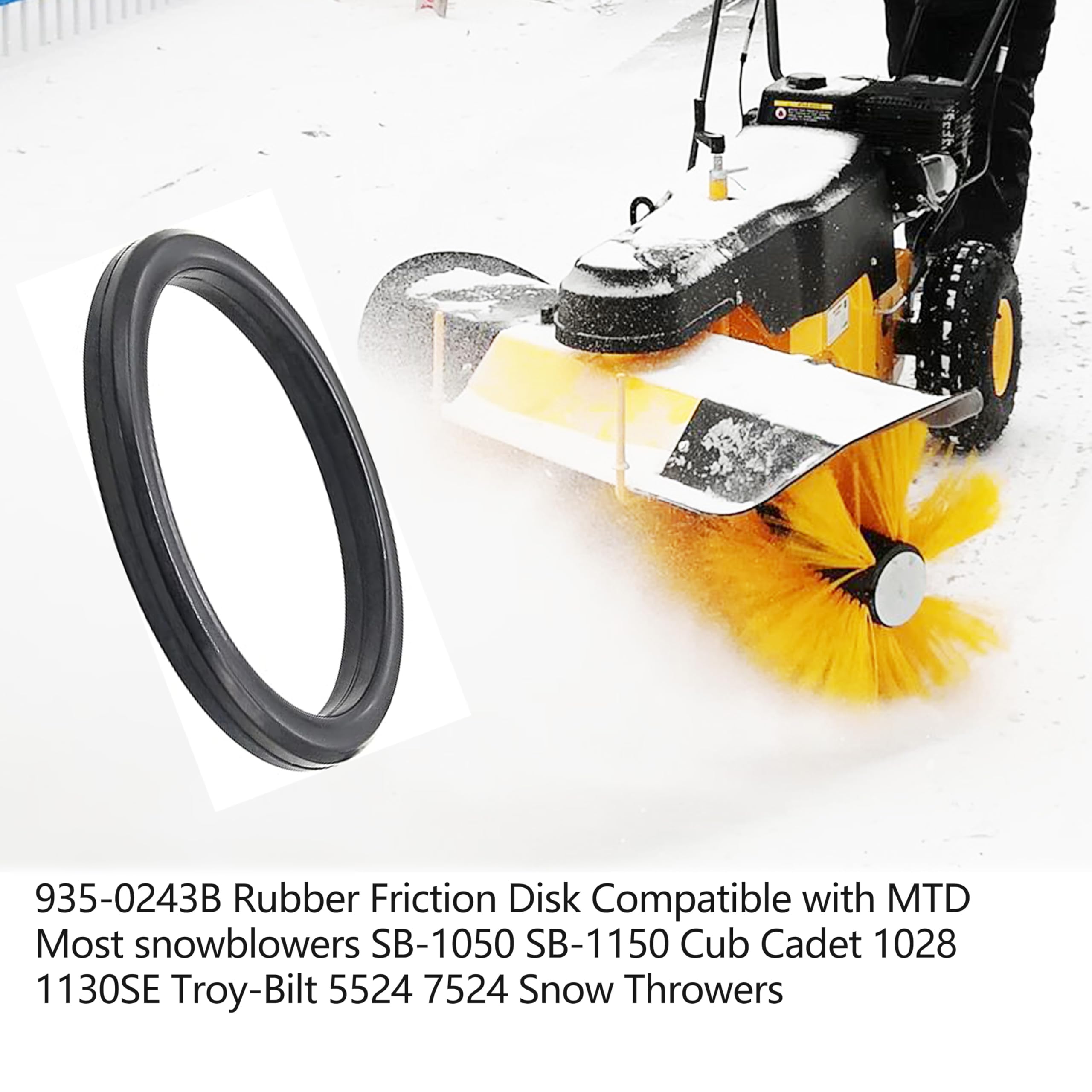 Amazon.com: YIAOSUA 2 Pack 935-0243B Rubber SnowThrowers Fits MTD