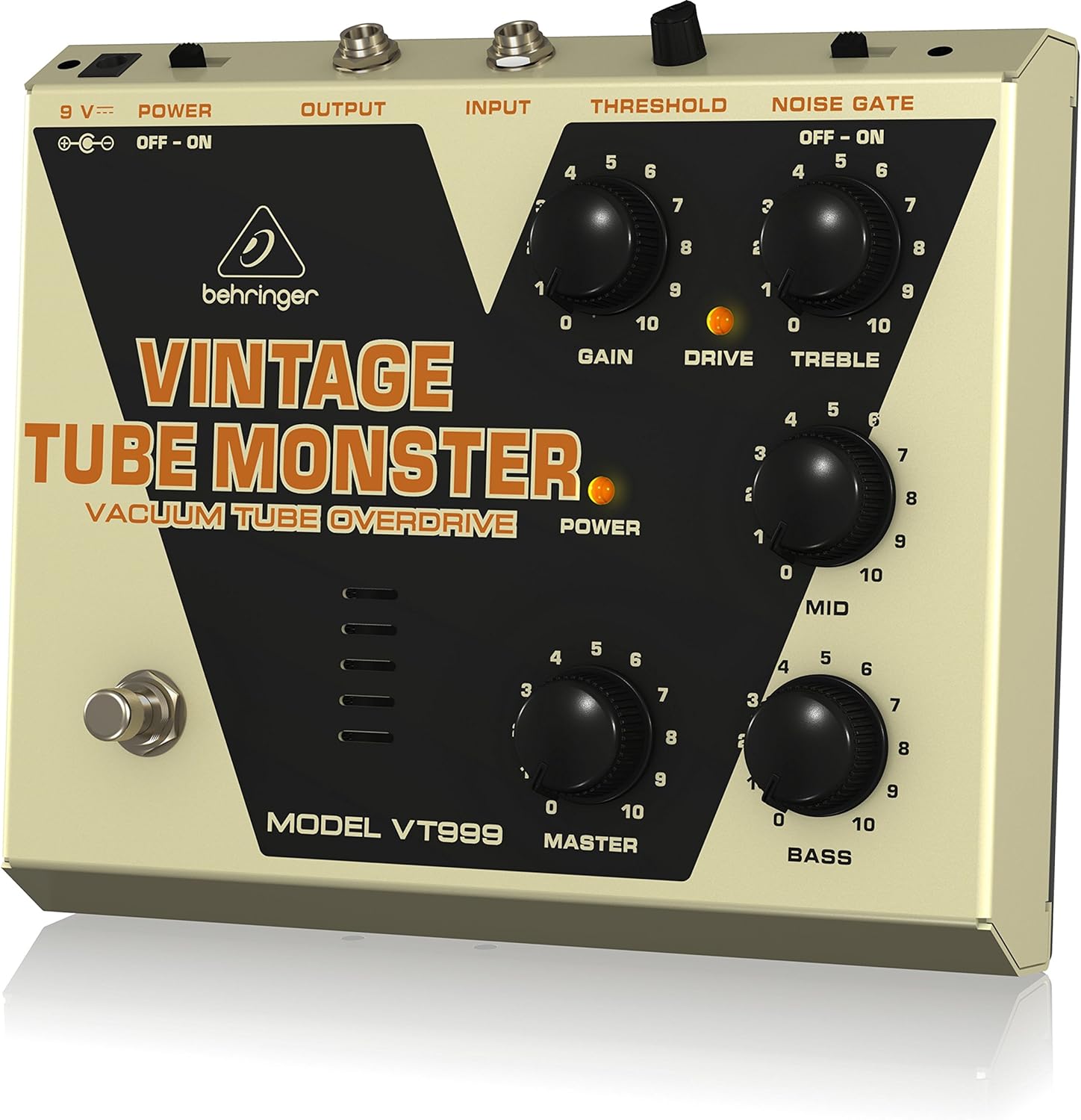 Behringer VINTAGE TUBE MONSTER VT999 Classic Vacuum Tube Overdrive Instrument Effects Pedal