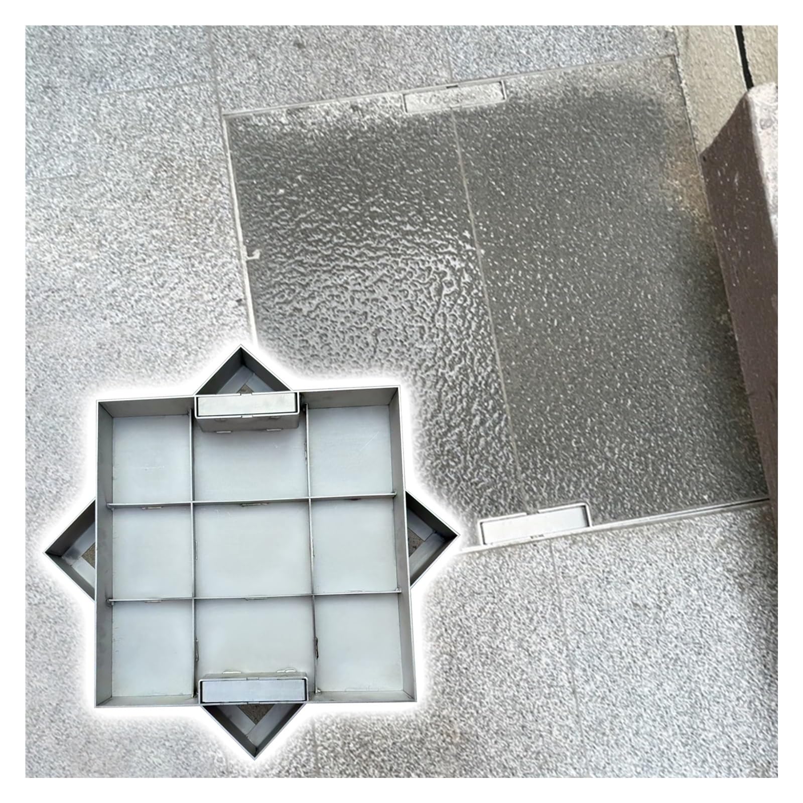 Couvercle de fosse septique en acier inoxydable robuste pour terrasse et cour