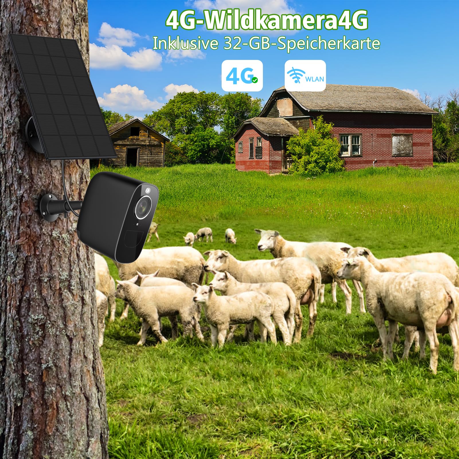 Wildcamera Simkaart 4G 2.7K 0.2S (Euro Versie) - K&F Concept