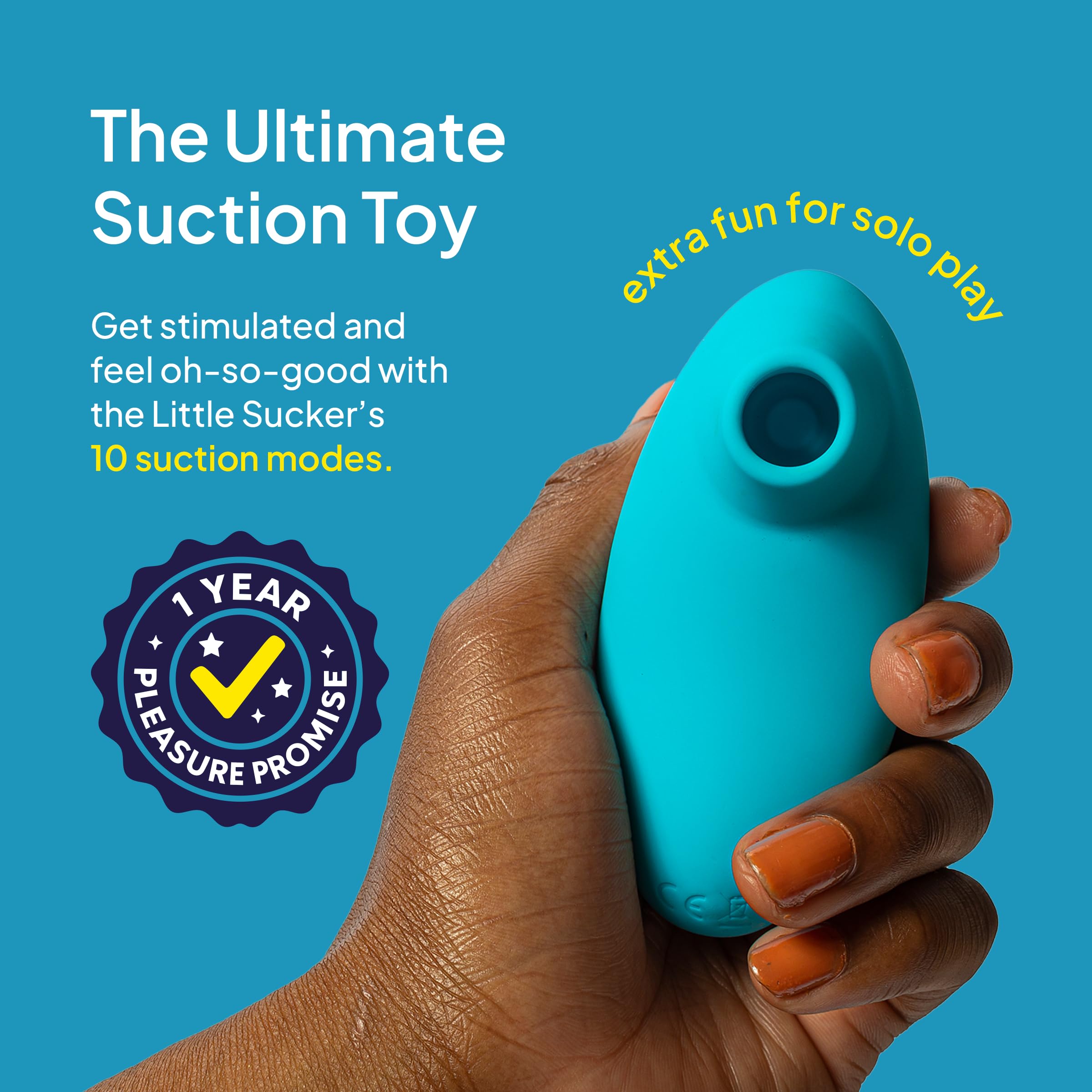 Hello Cake Star Sucker - Clitoral Stimulator with 10 Suction Modes & 10 Vibrating Modes - Body-Safe Silicone - Waterproof & Rechargeable - Adult Sex Toy for Women: Little Sucker