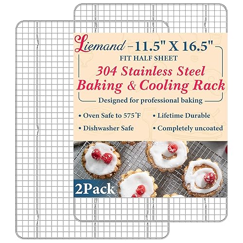 Cooling Racks for Cooking and Baking - 11.5"x16.5" Oven Safe