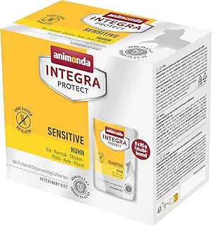 animonda INTEGRA PROTECT Wet Sensitive Chicken Cat Food (8 x 85 g), Veterinarian Recommended for Food Allergy, Complete Diet Food for Adult Cats Developed with Veterinarians product image