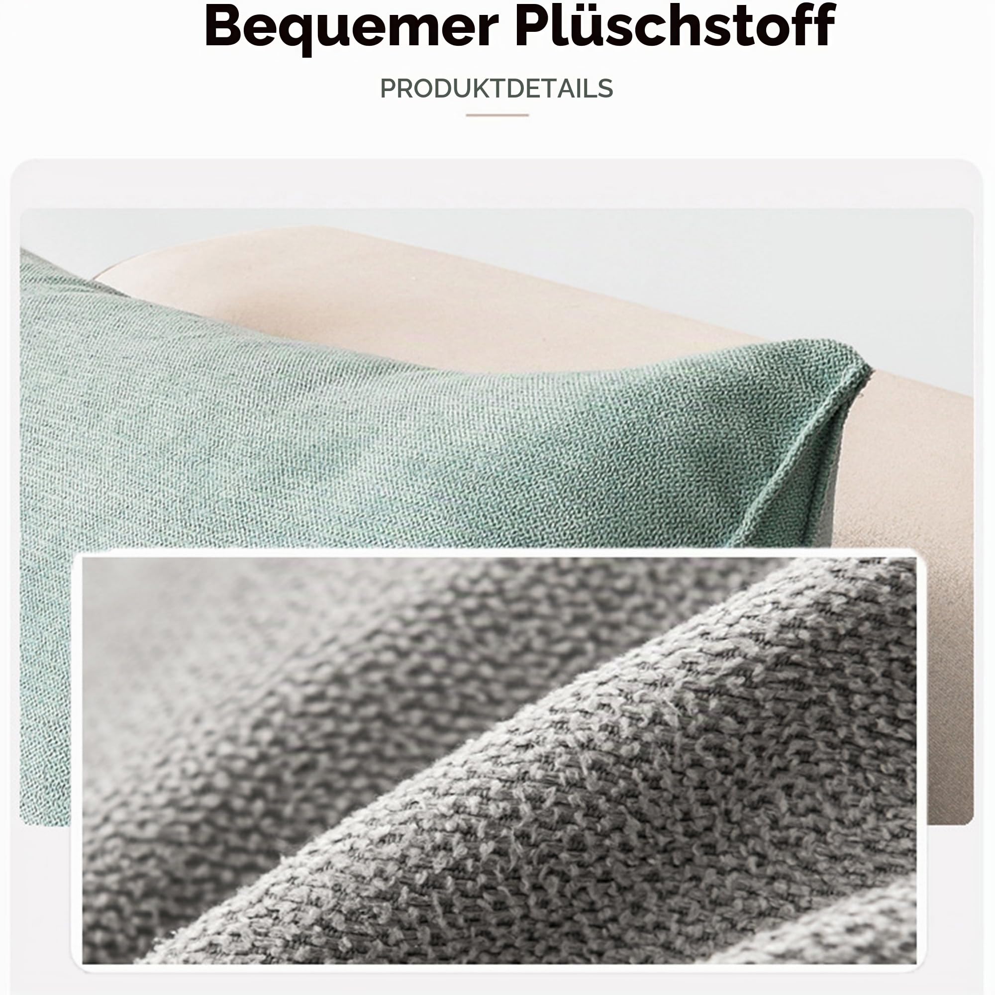 Großes Keil-Lesekissen, Kopfteilkissen, dreieckiges Rückenkissen, Lendenwirbel-/Rückenstützkissen mit abnehmbarem Bezug für Tagesbett, Sofa, Tatami Home, 90 x 35 x 20 cm, Grau